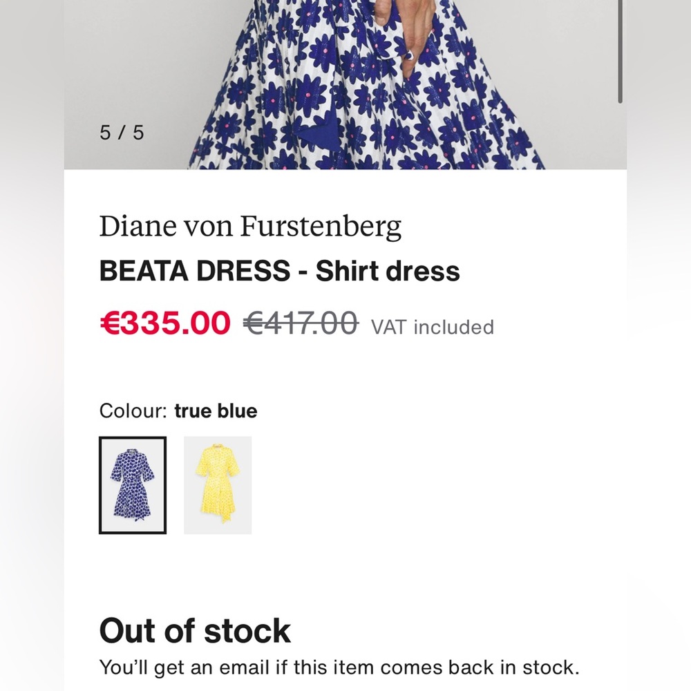 Diane von Furstenberg
BEATA DRESS - Shirt dress with pockets - Picture 6 of 16
